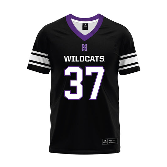 Northwestern - NCAA Football : Mac Uihlein - Black Premium Football Jersey