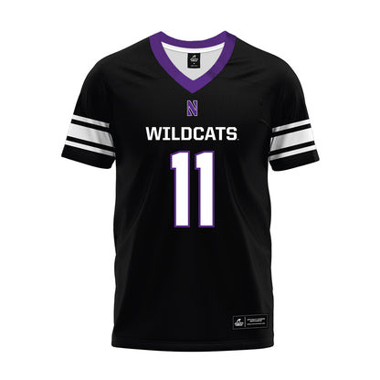 Northwestern - NCAA Football : Seth Valeri - Black Premium Football Jersey-0