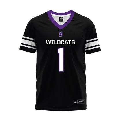 Northwestern - NCAA Football : Carmine Bastone - Black Premium Football Jersey-0