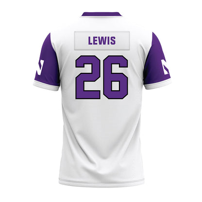 Northwestern - NCAA Football : Jalen Lewis - White Premium Football Jersey