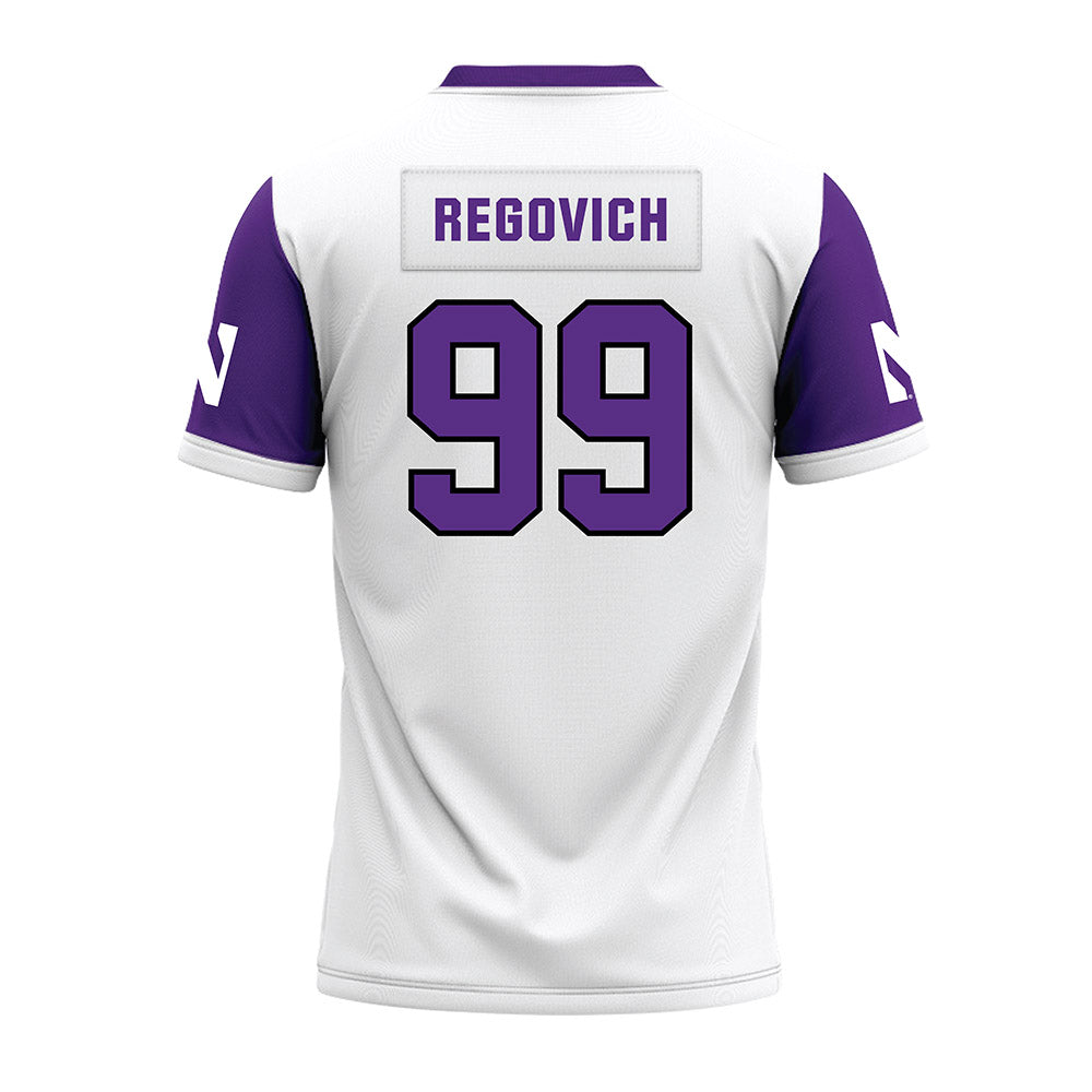 Northwestern - NCAA Football : Troy Regovich - White Premium Football Jersey-1