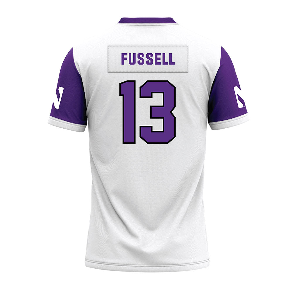 Northwestern - NCAA Football : Joshua Fussell - White Premium Football Jersey