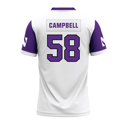 Northwestern - NCAA Football : Nathaniel Campbell - White Premium Football Jersey-1