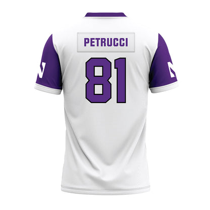 Northwestern - NCAA Football : Christopher Petrucci - White Premium Football Jersey