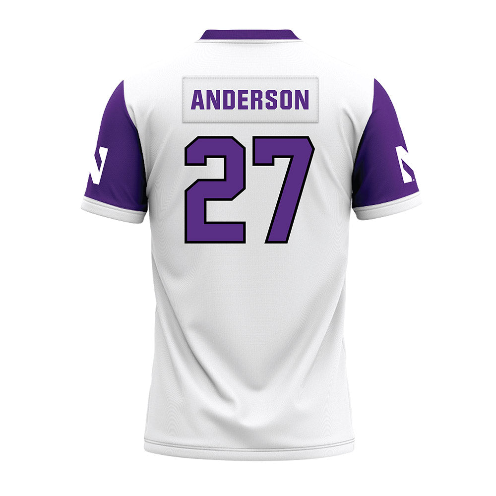 Northwestern - NCAA Football : Daniel Anderson - White Premium Football Jersey-1