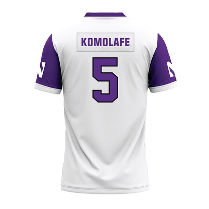 Northwestern - NCAA Football : Caleb Komolafe - White Premium Football Jersey-1
