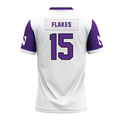 Northwestern - NCAA Football : Brendan Flakes - White Premium Football Jersey