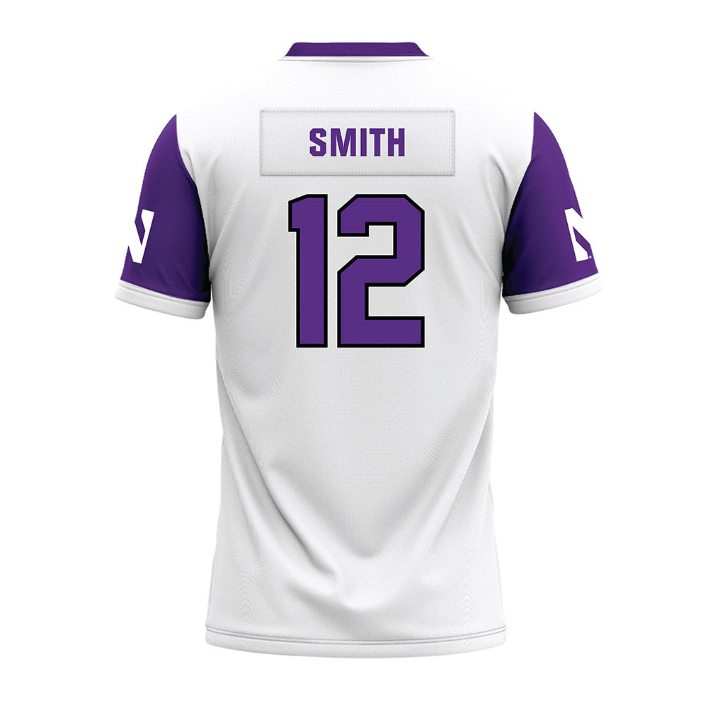 Northwestern - NCAA Football : Evan Smith - White Premium Football Jersey