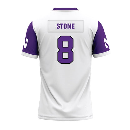 Northwestern - NCAA Football : Preston Stone - White Premium Football Jersey-1
