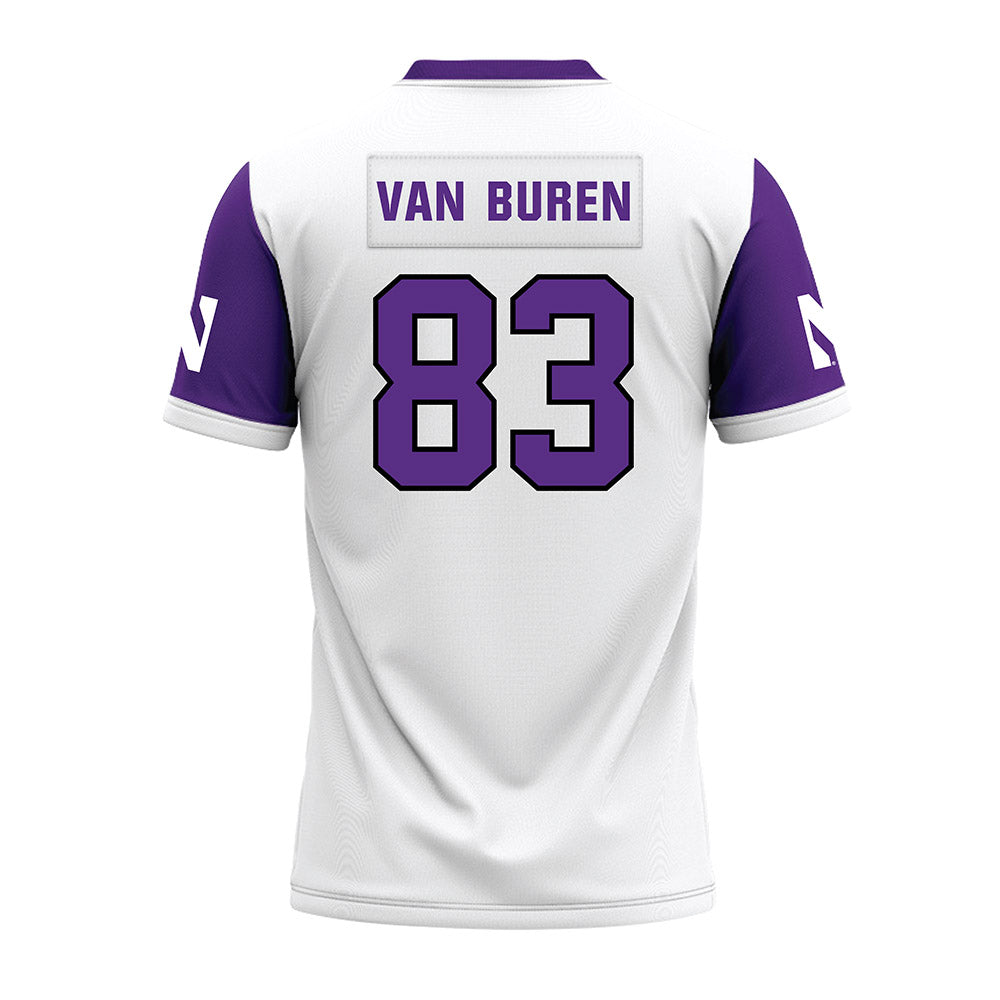 Northwestern - NCAA Football : Blake Van Buren - White Premium Football Jersey