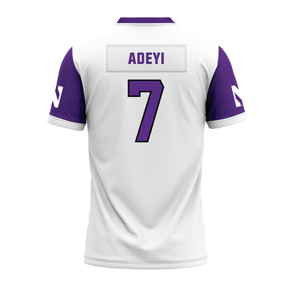 Northwestern - NCAA Football : Ore Adeyi - White Premium Football Jersey