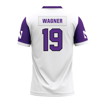 Northwestern - NCAA Football : Drew Wagner - White Premium Football Jersey-1
