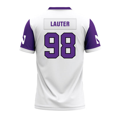 Northwestern - NCAA Football : Landon Lauter - White Premium Football Jersey-1