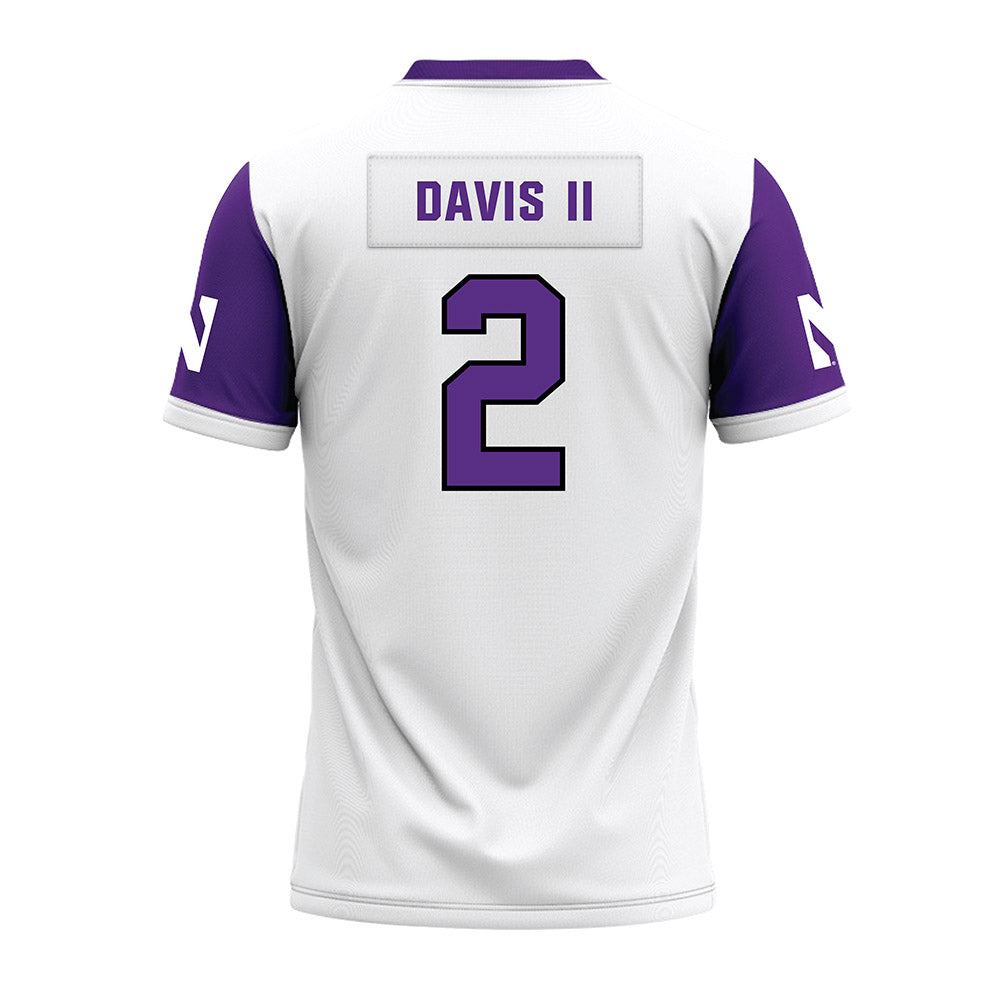 Northwestern - NCAA Football : Fred Davis II - White Premium Football Jersey-1