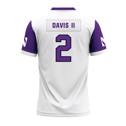 Northwestern - NCAA Football : Fred Davis II - White Premium Football Jersey-1