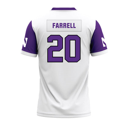 Northwestern - NCAA Football : Chase Farrell - White Premium Football Jersey-1