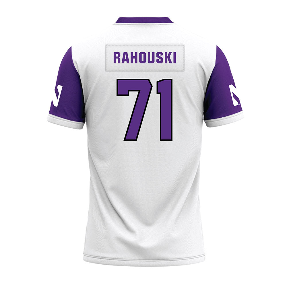 Northwestern - NCAA Football : Dennis Rahouski - White Premium Football Jersey-1