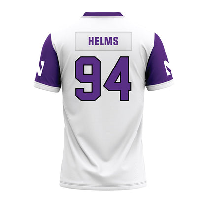 Northwestern - NCAA Football : Henry Helms - White Premium Football Jersey
