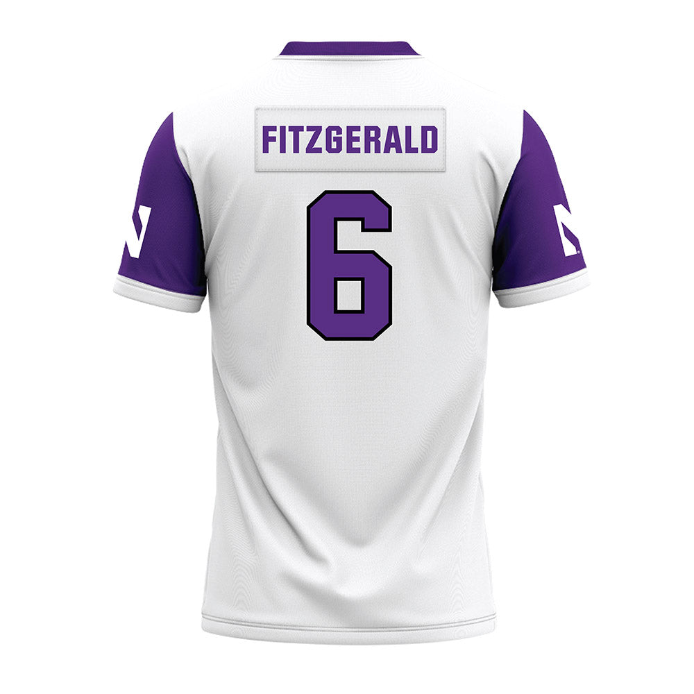 Northwestern - NCAA Football : Robert Fitzgerald - White Premium Football Jersey