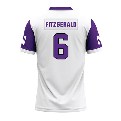 Northwestern - NCAA Football : Robert Fitzgerald - White Premium Football Jersey
