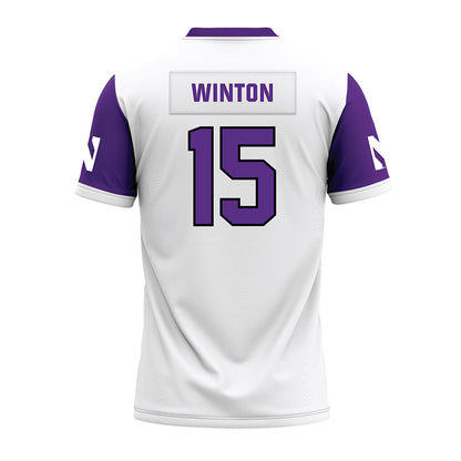 Northwestern - NCAA Football : Sean Winton - White Premium Football Jersey-1