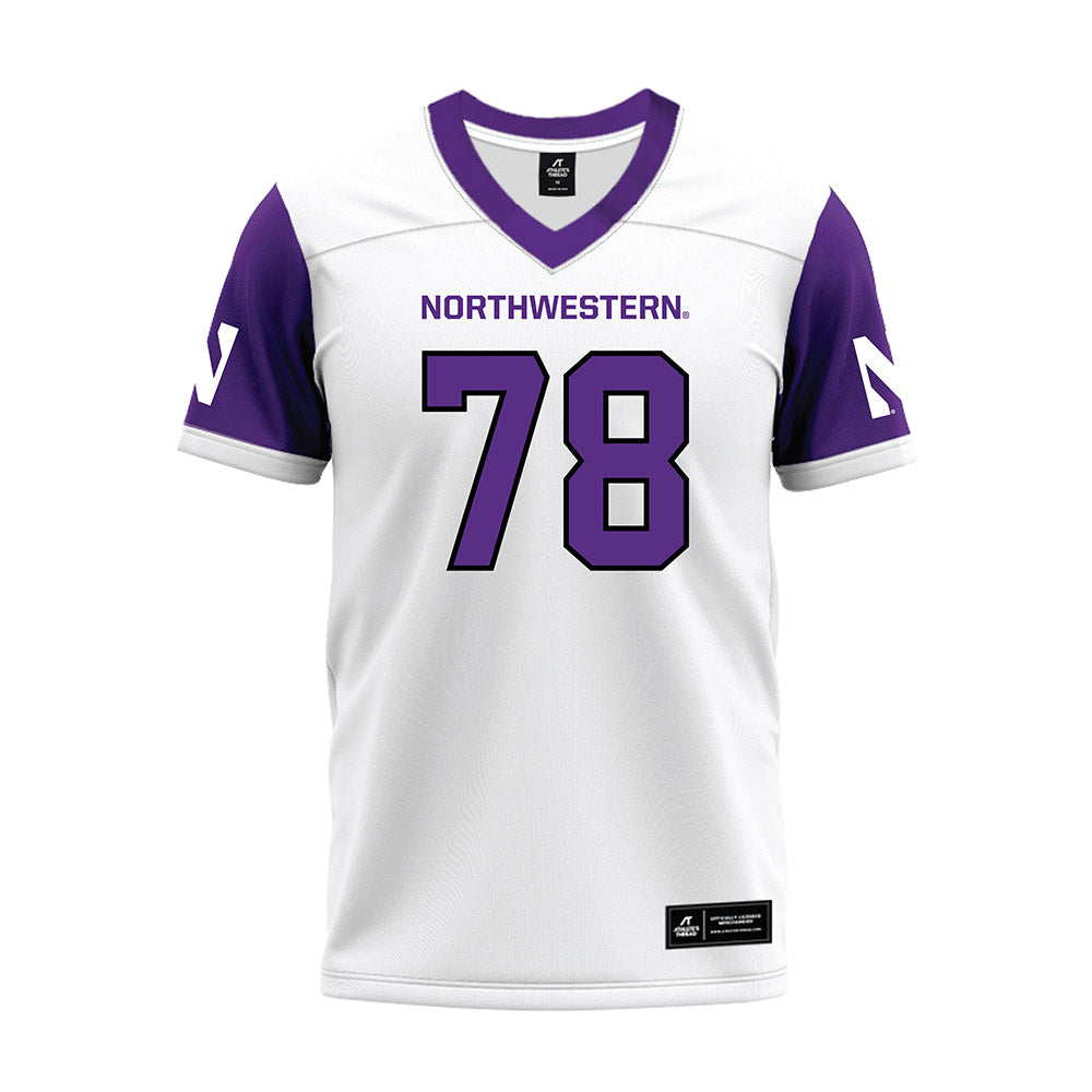 Northwestern - NCAA Football : Trey Boyd - White Premium Football Jersey-0