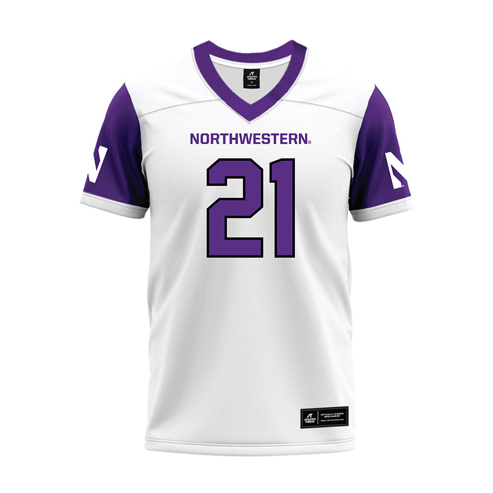 Northwestern - NCAA Football : Damon Walters - White Premium Football Jersey