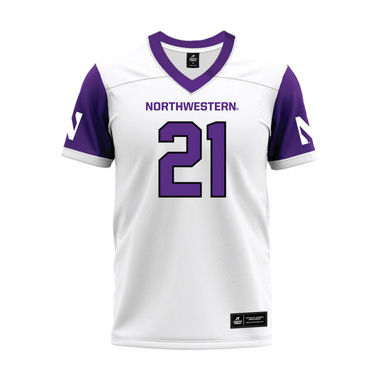 Northwestern - NCAA Football : Damon Walters - White Premium Football Jersey