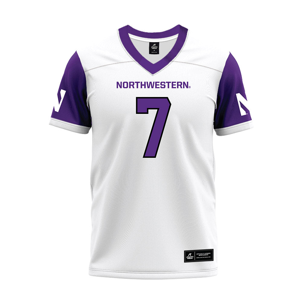 Northwestern - NCAA Football : Ore Adeyi - White Premium Football Jersey