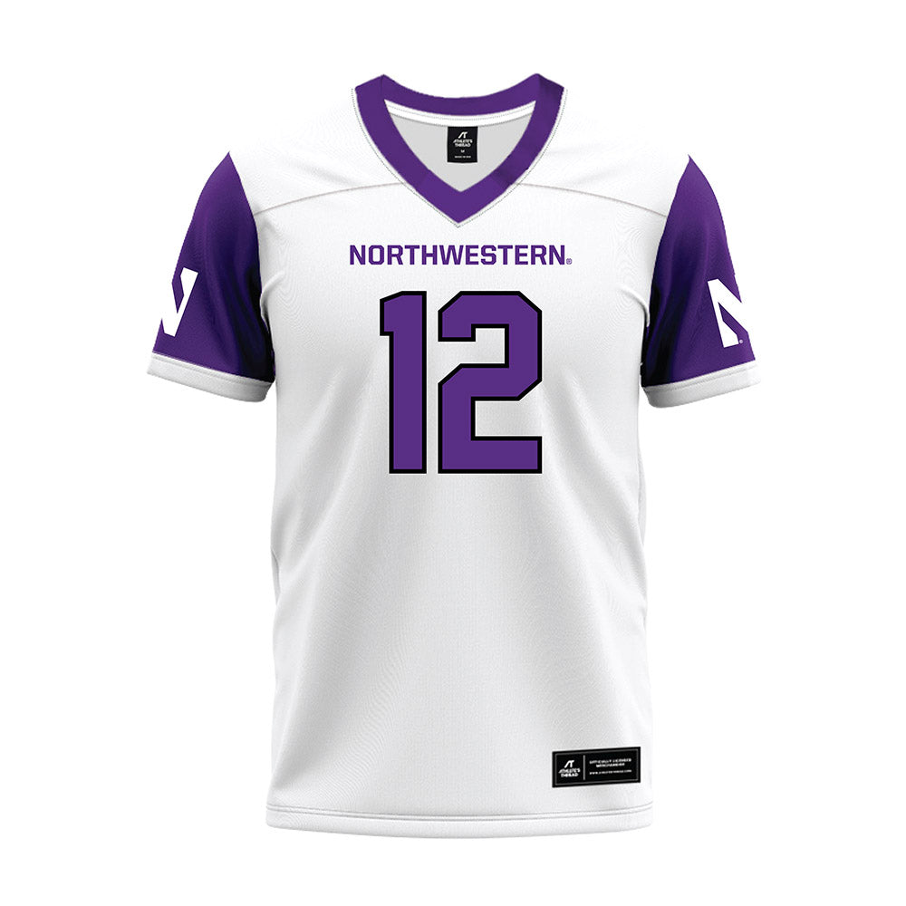Northwestern - NCAA Football : Evan Smith - White Premium Football Jersey
