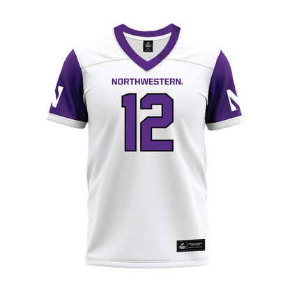 Northwestern - NCAA Football : Evan Smith - White Premium Football Jersey