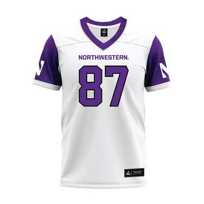 Northwestern - NCAA Football : Carson Grove - White Premium Football Jersey-0