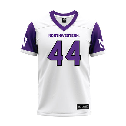 Northwestern - NCAA Football : Callen Campbell - White Premium Football Jersey-0
