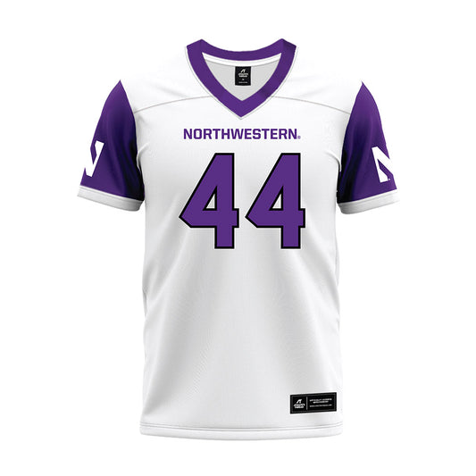 Northwestern - NCAA Football : Callen Campbell - White Premium Football Jersey-0