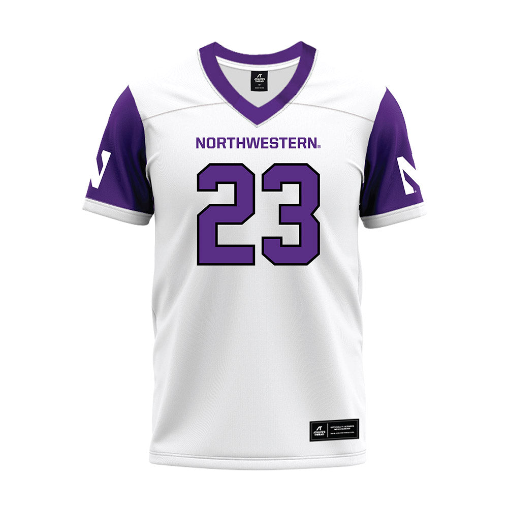 Northwestern - NCAA Football : Cole Shivers - White Premium Football Jersey