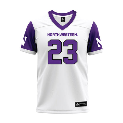 Northwestern - NCAA Football : Cole Shivers - White Premium Football Jersey