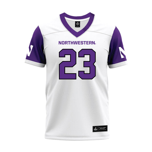 Northwestern - NCAA Football : Cole Shivers - White Premium Football Jersey
