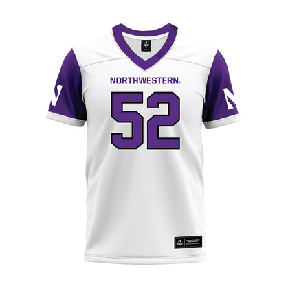 Northwestern - NCAA Football : Richie Hagarty - White Premium Football Jersey