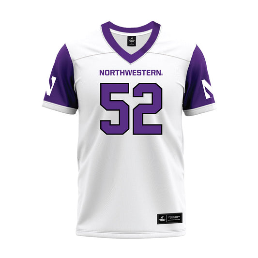 Northwestern - NCAA Football : Richie Hagarty - White Premium Football Jersey
