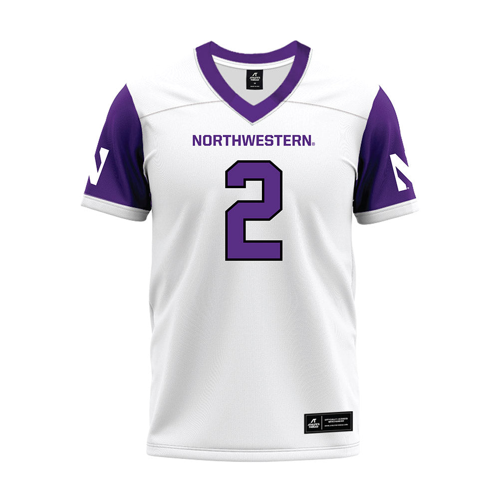 Northwestern - NCAA Football : Fred Davis II - White Premium Football Jersey-0