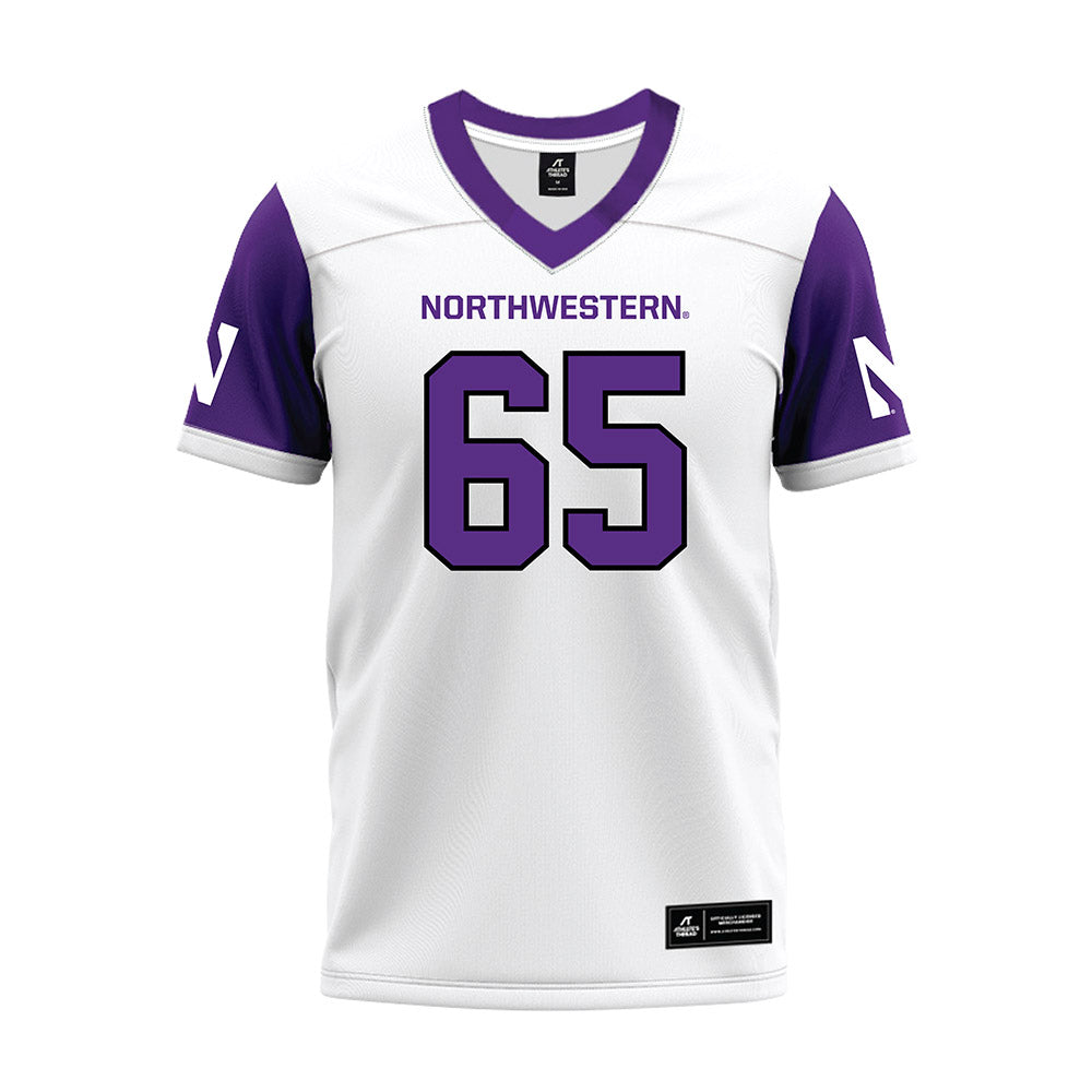 Northwestern - NCAA Football : Jackson Carsello - White Premium Football Jersey