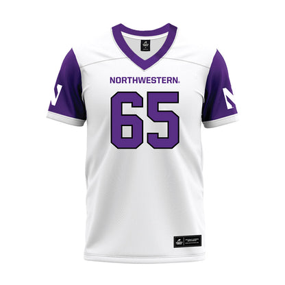 Northwestern - NCAA Football : Jackson Carsello - White Premium Football Jersey