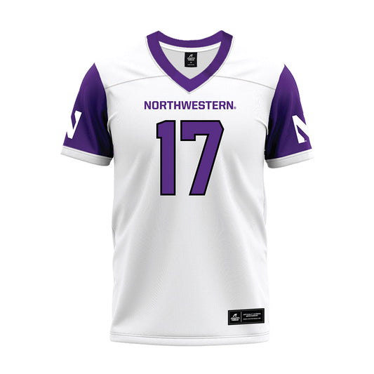 Northwestern - NCAA Football : Griffin Wilde - White Premium Football Jersey-0