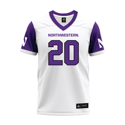 Northwestern - NCAA Football : Chase Farrell - White Premium Football Jersey-0
