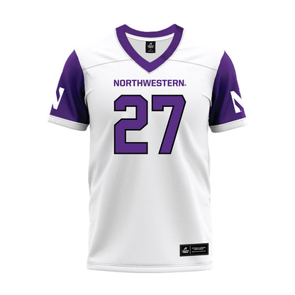 Northwestern - NCAA Football : Daniel Anderson - White Premium Football Jersey-0