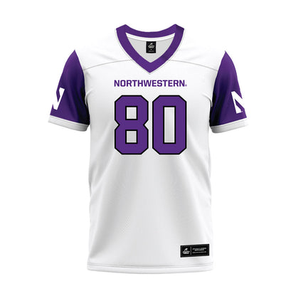 Northwestern - NCAA Football : Hayden Eligon II - White Premium Football Jersey