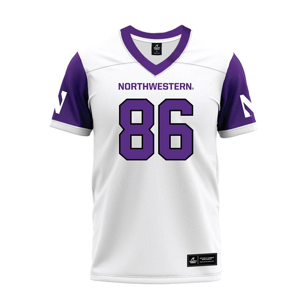 Northwestern - NCAA Football : Lawson Albright - White Premium Football Jersey