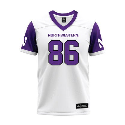 Northwestern - NCAA Football : Lawson Albright - White Premium Football Jersey