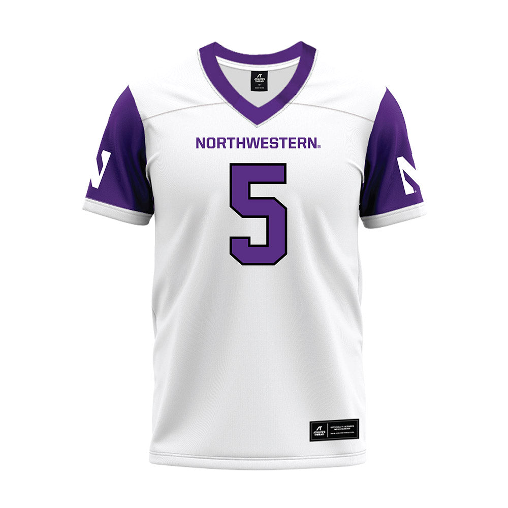 Northwestern - NCAA Football : Caleb Komolafe - White Premium Football Jersey-0