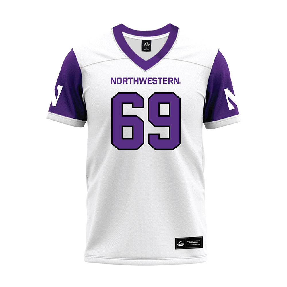 Northwestern - NCAA Football : Jack Bailey - White Premium Football Jersey